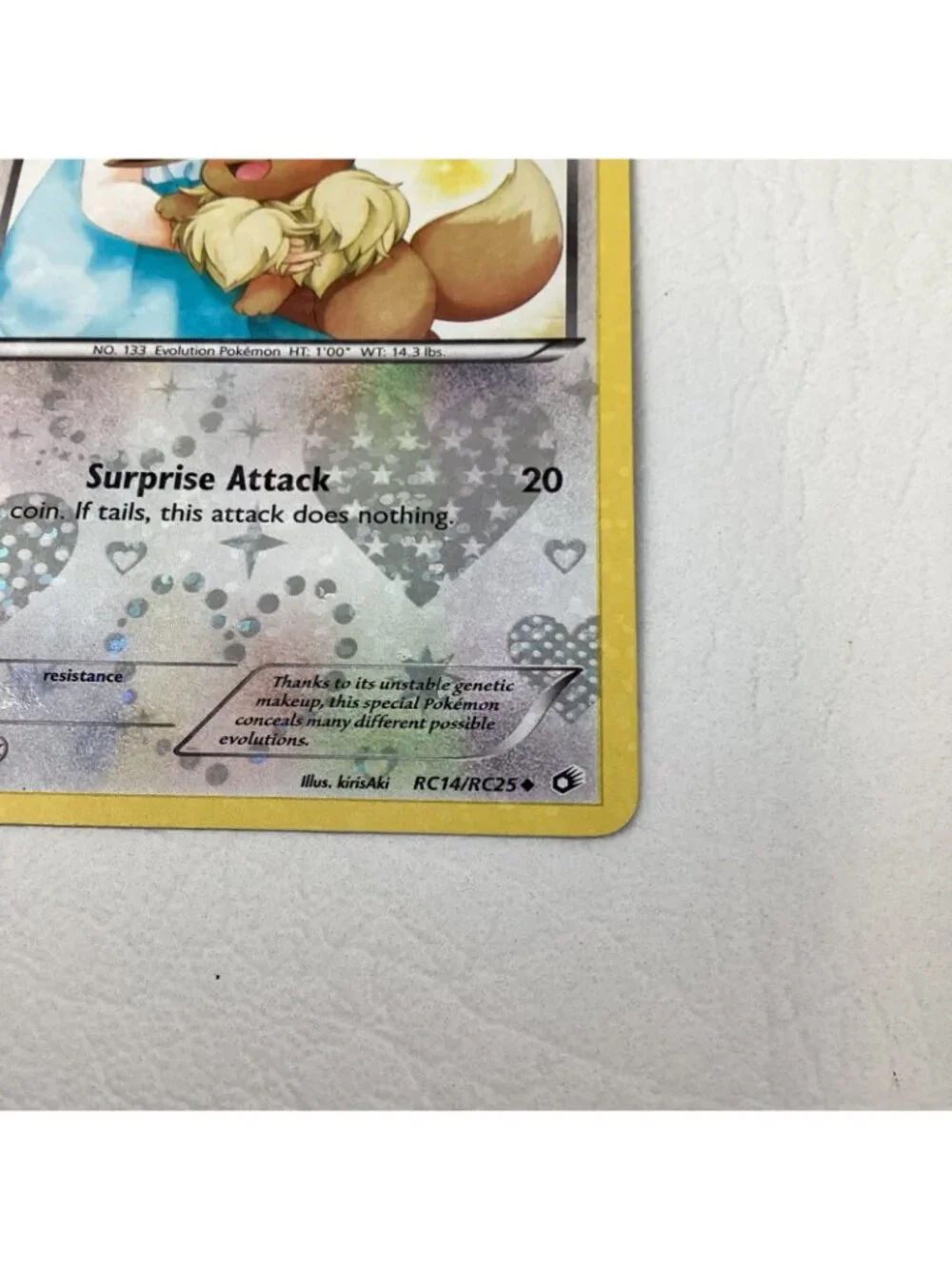Eevee RC14/RC25 Legendary Treasures: Radiant Collection Pokemon TCG Holo NM Cond